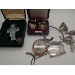 Collection of silver jewellery and rolled gold etc