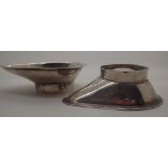 Pair of hallmarked silver small dishes Birmingham 1966.