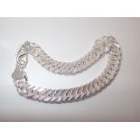 Sterling silver chain bracelet,