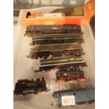 Tray of 00 gauge locomotives