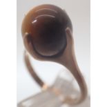 9ct gold tigers eye ring