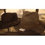 Two original Stetson cowboy hats,