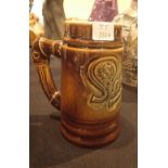 Large ceramic vintage Staropramen tankard