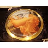 Royal Worcester Braford Exchange limited edition cabinet plate 'Flaming June' with original box