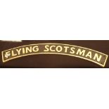Cast iron Flying Scotsman nameplate,