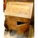 Antique bureau with drop front fitted interior,