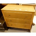 Chest of three long drawers