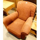 Large upholstered armchair