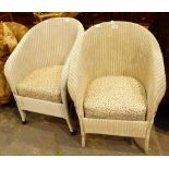 Pair of Lloyd Loom armchairs