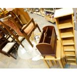 Collection of mixed furniture including coffee table,