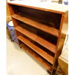 Painted pine bookcase of four drawers,