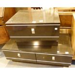 Double and single Scandinavian low lounge drawers
