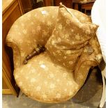 Vintage upholstered tub chair,