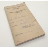 Original Port of Liverpool police notebo