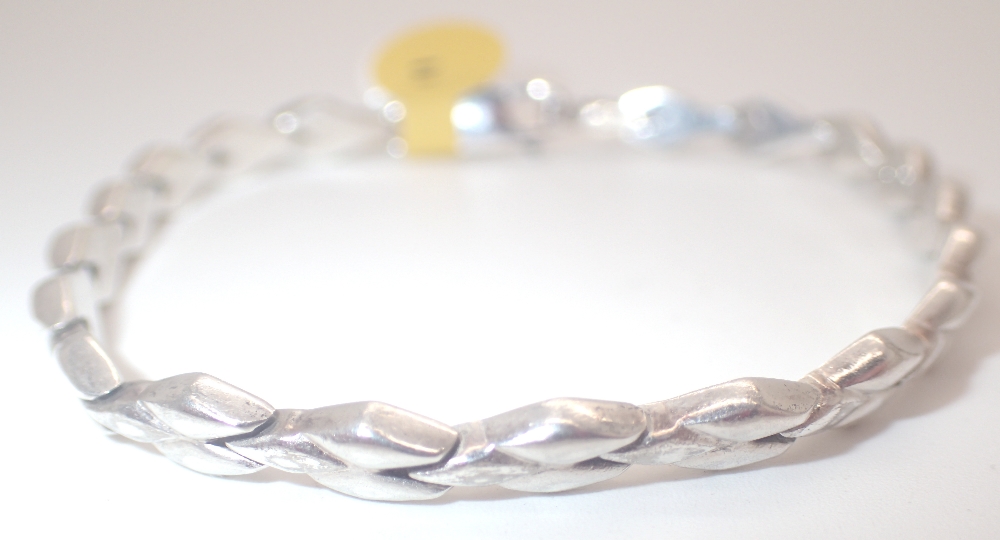 Sterling silver solid fancy bracelet