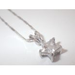 18ct white gold necklace with 14ct white