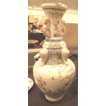 Chinese large vase, H: 61 cm, tall hand