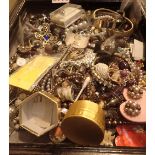 Box of unsorted jewellery