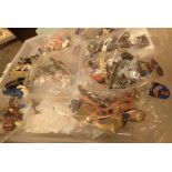 Twelve assorted Star Trek and Star Wars figurines including William Riker, Worf etc,