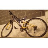 Concept 15 speed mountain bike with front and rear suspension,