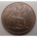 George VI 1937 lustre penny