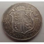 1916 George V half crown