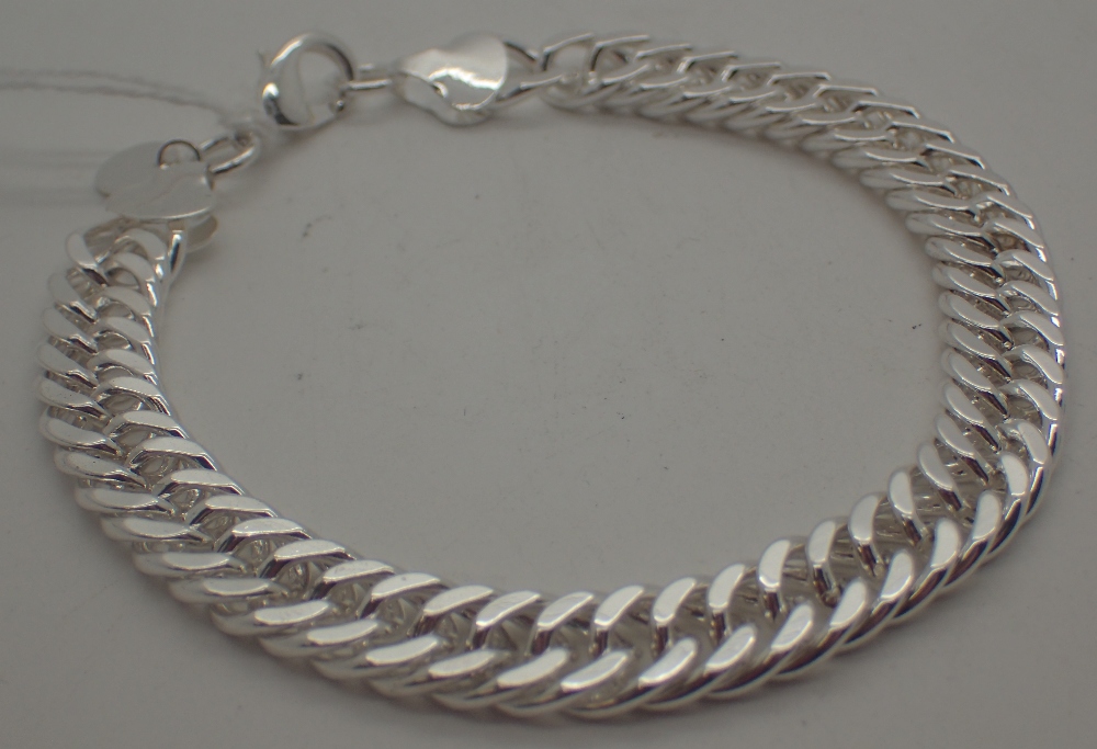 Sterling silver chain bracelet,