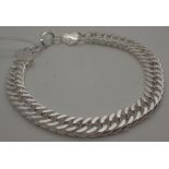 Sterling silver chain bracelet,