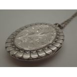 Sterling silver vintage 1978 oval locket,