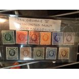 1934 George V unmounted mint set of postage stamps