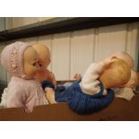 Five Kader 1950s plastic dolls