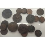 UK coinage including 1826 penny and some part lustre farthings