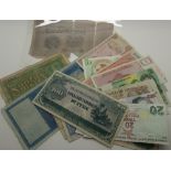 Collection of forty one bank notes