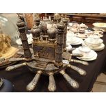 Unusual Arabic table centrepiece modelled as Taj Mahal cutlery set