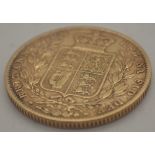 1873 Young head Victoria shield back full sovereign