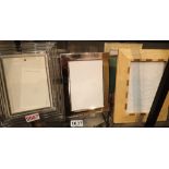 Collection of mixed photograph frames including Villeroy and Boch