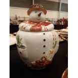 Villeroy & Boch Snowman biscuit barrel