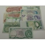 Collection of British bank notes