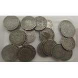 Twenty five George V half crowns,