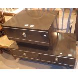 Double and single Scandinavian low lounge drawers