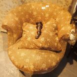 Vintage upholstered tub chair,