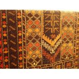 Brand new Indian hand knitted woollen balochi rug,