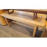 Heavy pine farmhouse dining table,