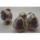 Unusual silver plated souvenir cruet fro