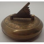 Brass sundial marked Gilbert