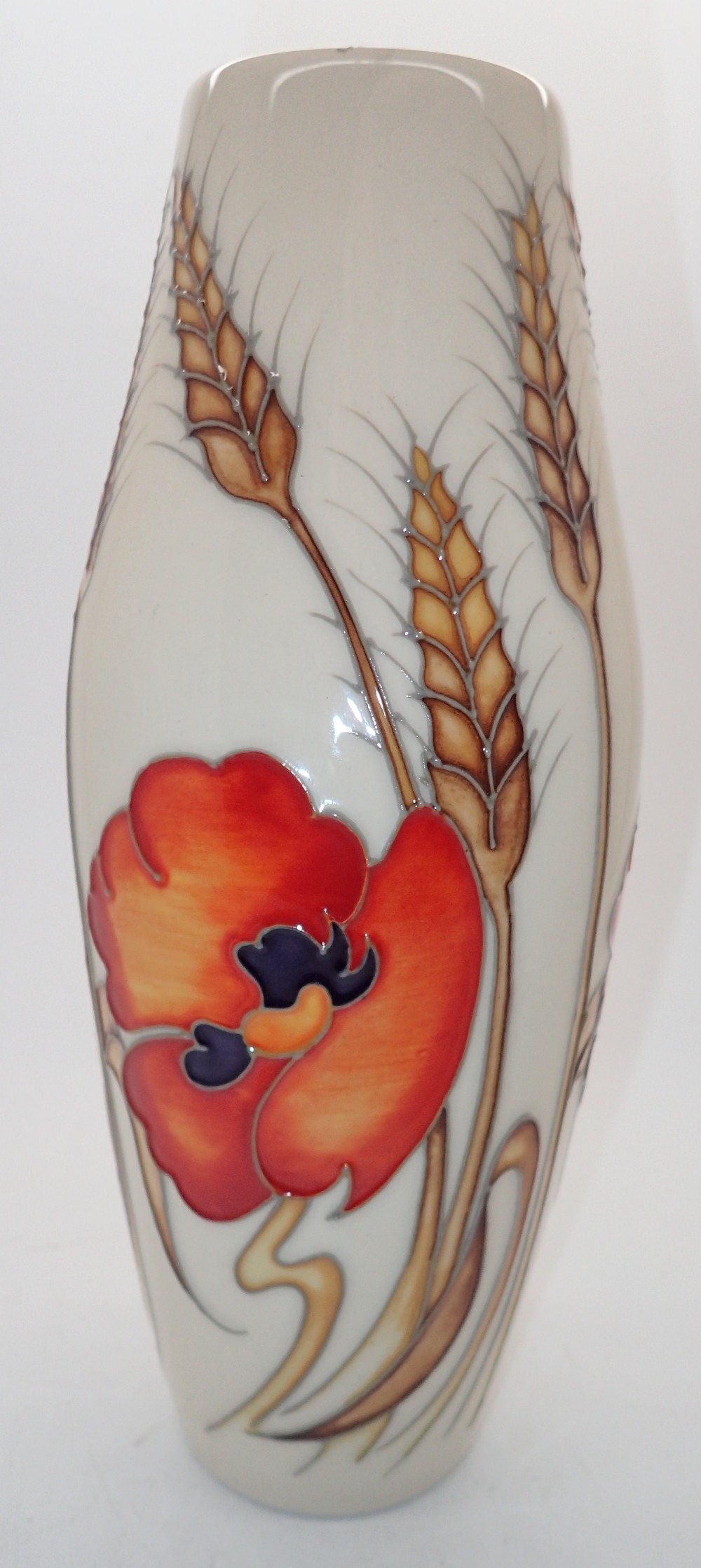 Moorcroft Harvest Poppy vase, H: 18 cm