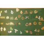 Display of regimental cap badges