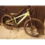 Carrera Blast 24'' boys green mountain bike with front and rear disc brakes