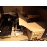 Sagem photo printer, Sky box, lamps,