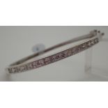 925 silver CZ bangle